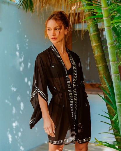 Kimono Zamzibar Negro